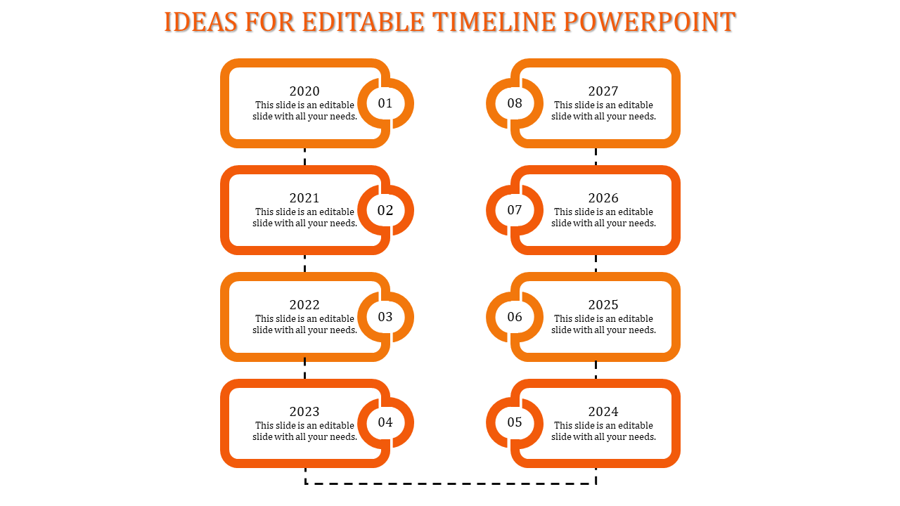 Impressive Editable Timeline PowerPoint Presentation